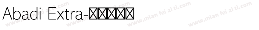 Abadi Extra字体转换